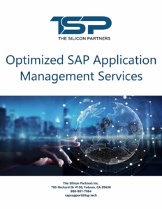 Whitepaper showing TSP’S Optimized SAP Application Management Services