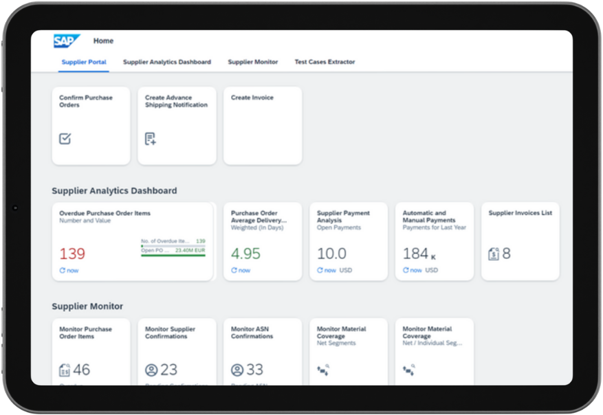 Supplier Portal Dashboard